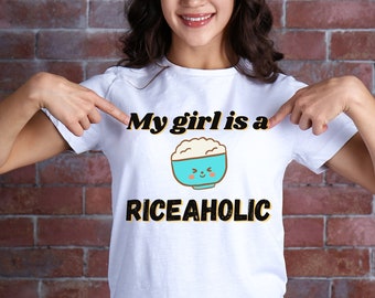 Camisa de arroz es vida, camisa de arroz, camisa de fideos, camisa de arroz divertida, regalo amante del arroz, camisa amante de la comida, camisa foodie, regalo para ella