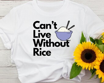 Camisa de arroz es vida, camisa de arroz, camisa de fideos, camisa de arroz divertida, regalo amante del arroz, camisa amante de la comida, camisa foodie, regalo para ella