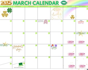 Plantilla personalizada de calendario para consultoras Mary Kay