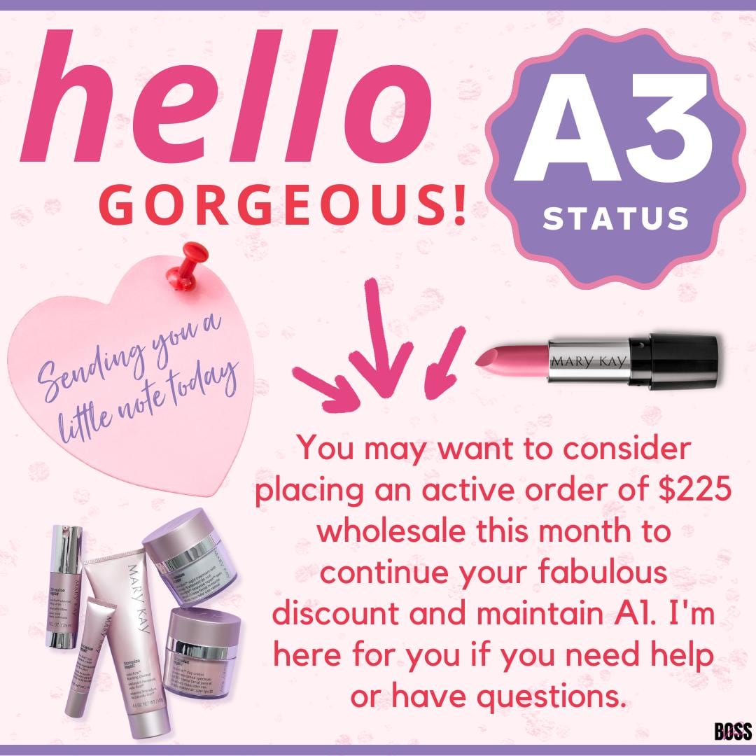 Mary Kay Consultant Status Graphics