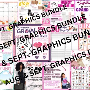 Mary Kay Templates for August & September, Social Media Graphics Bundle, Customizable Mary Kay Marketing Templates for Beauty Consultants