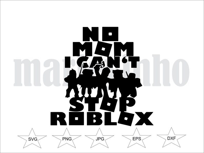 Roblox SVG, Game Head Svg, Eps, Png, Dxf for Cricut, Silhouette ...
