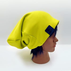 Thin Summer Slouch Beanie, Light Breezy Slouchy Hat, Adjustable Foldable Brim, Lightweight Beanie, Unisex Jersey Knit Cap, Slouchy Silky Tam