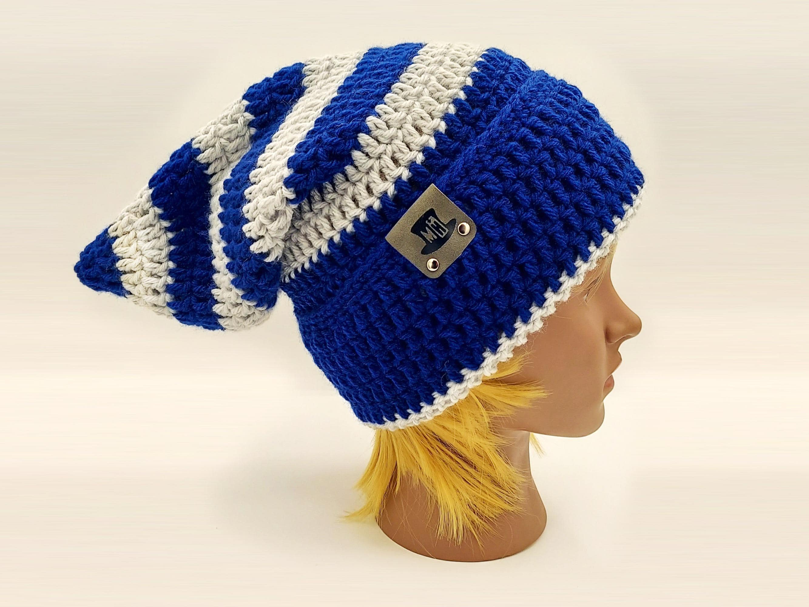 Royal Blue Knit Hat - Etsy display picture 3