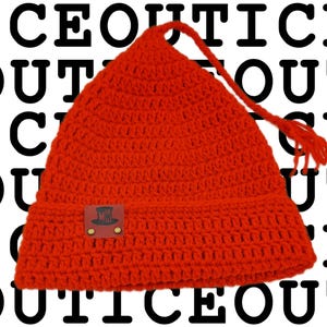 SMELT THE ICE Rode verzetshoed, handgehaakte gebreide muts, protestmuts, activisme-pixiehoed, rode puntmuts, aanpasbare gebreide muts