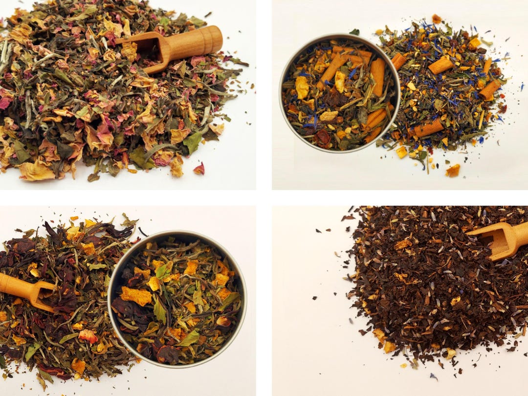 Floral Tea Blends Botanical Loose Leaf Tea Collection, Rose, Clove ...