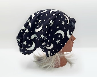 Slouchy Wizard Beanie, Stretchy Slouch Beanie, Relaxed Slouchy Hat, Hat with Foldable Brim, Unisex Toque Knit Cap, Witch Hat, Wizard Hat