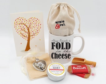 Fold in the Cheese Meme Mug, Mug and Tea Gift Set, Schitts Creek Novelty Gifts, Tea Lovers Gift, Handmade Customizable Mug, Geeky Meme Mug