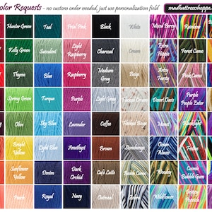 This image shows a collection of yarn colors you can request for your custom slouch beanie. Choose any color or color combination and write it in the personalization field.   If you cannot read the color option, feel free to message me and tell me what colors you are thinking about. I will be happy to help make the style you want for your new beanie!  #custom colored beanie #unqiue yarn beanies #colorful fun beanies #striped patterned beanies #knit trawler beanie #knit toboggan #monmouth cap hat