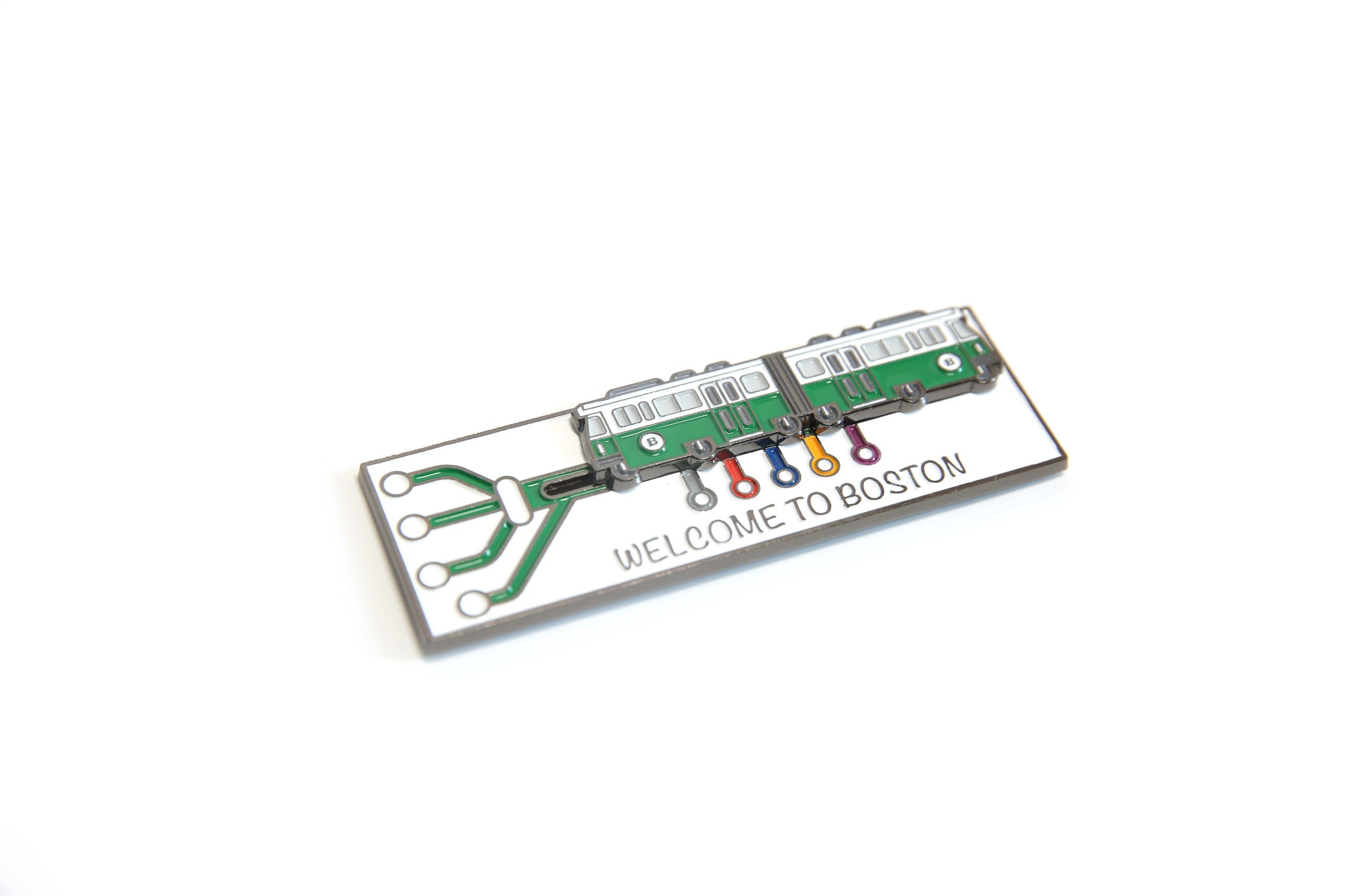 Boston Green Line Fridge Magnet, MBTA Gift, Boston Gift, Boston Magnet ...