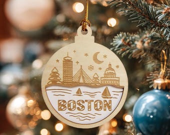 Adorno de Boston, Adorno navideño, Navidad en Boston