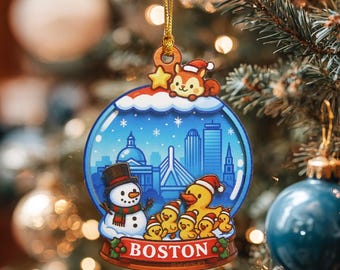 Adorno de Boston, Adorno navideño, Navidad en Boston