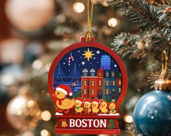 Adorno de Boston, Adorno navideño, Navidad en Boston