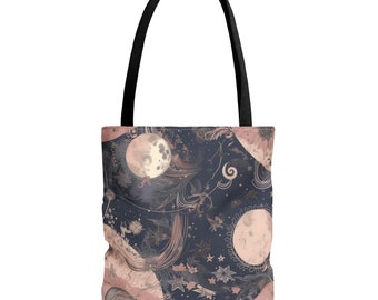 Mystical Moon Witchy Tote Bag 2