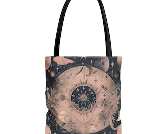 Mystical Moon Witchy Tote Bag 4