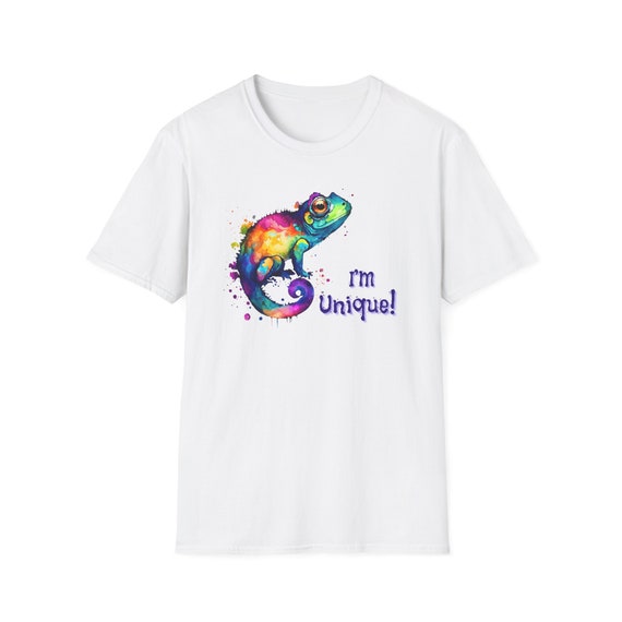 Unisex T-Shirt, Lizard, I am Unique, I m Unique, Trendy