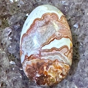 Red Lace Agate Cabochon