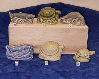 Wade Red Rose Tea Vintage Whimsies Animals Promotion from England Turtles Whale Seal Swordfish