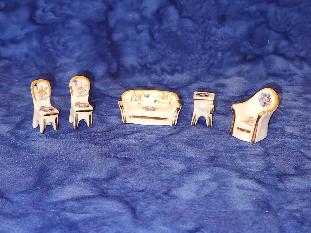 Miniature Livingroom Furniture Vintage Porcelain Made in France ...