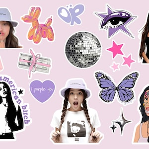 Pegatinas digitales de Olivia Rodrigo, SVG de Olivia Rodrigo para Cricut, paquete de pegatinas de Olivia Rodrigo, amargura, Déjà Vu, mala idea, bien por ti