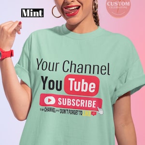 Custom Subscribe T-Shirt: Personalized YouTube Gamer Tees