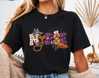 Halloween Nurse shirt,Nurse Fall Shirt, Nurse Halloween,Spooky Nurse Tee,Halloween Gift