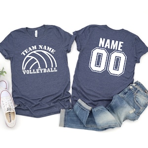 Personalized Volleyball Team Name Shirt, Custom Volleyball Mom Shirt, Team Member Gift, Staff Appreciation, Teammate Gifts, Squad Matching
