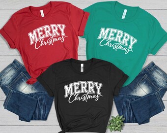 Merry Christmas Family Matching Shirts,Holiday Outfit,Cute Family Christmas T-Shirt