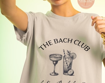 Comfort Colors Bachelorette Party T-Shirt: Custom Name, The Bach Club Tee