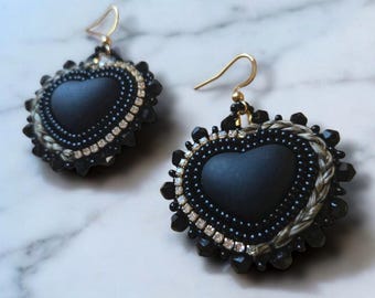 Beaded Sweetgrass Earrings
