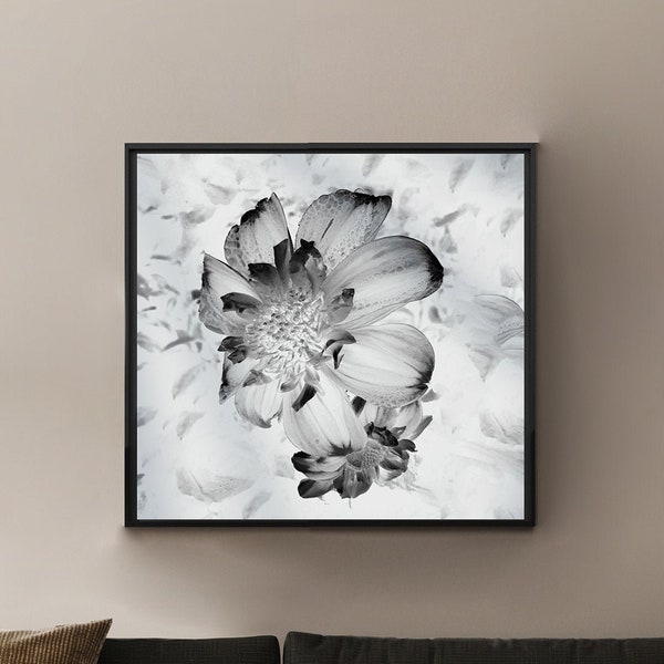 Large Xray Flower Wall Art Etsy
