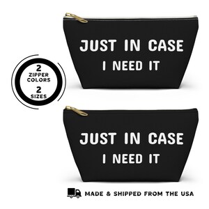Pochette Juste au cas où j'en aurais besoin - Sac pour papa amusant - Cadeau pour lui - Cadeau d'anniversaire pour papa - Organiseur pour la fête des Pères - Pochette d'urgence