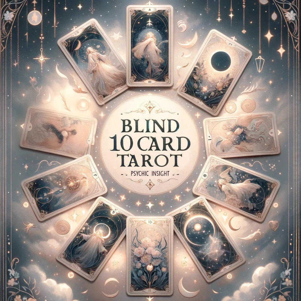 Psychic Blind Reading - 10 Card Same Day Tarot Reading - Discover Hidden Truths: In Depth, Detailed, Accurate, Sincere - Blessings to you!