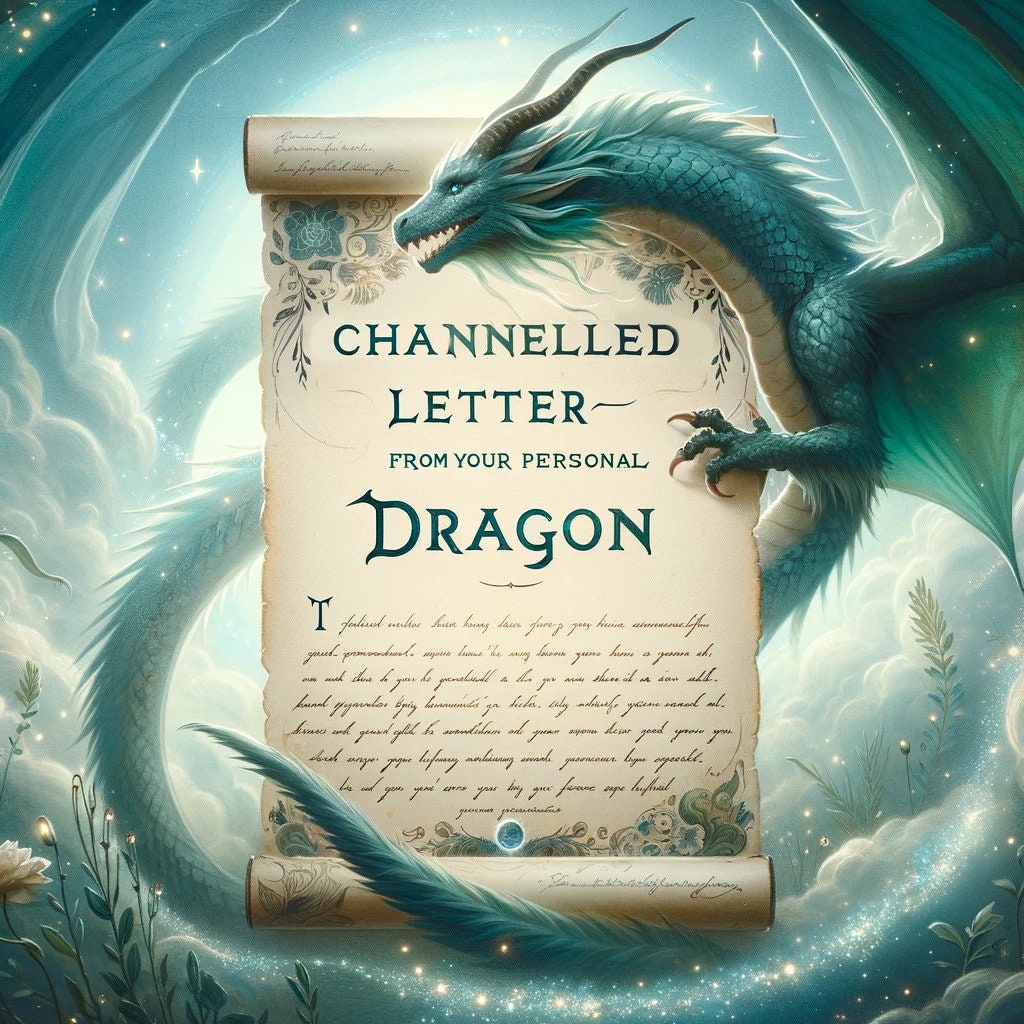 Awaken Your Inner Power: Channelled Letter from Your Personal Dragon - Mystical Guidance and Strength, Delivered Same Day, 400+ Words