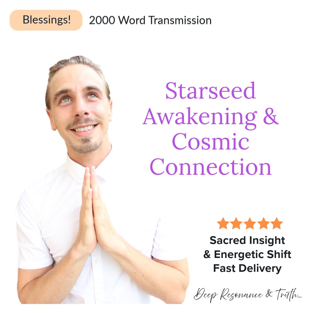 Starseed Awakening & Cosmic Activation Transmission | Personalised Galactic Energy Codes | Divine Lightbody Upgrade |. 2000+ Words