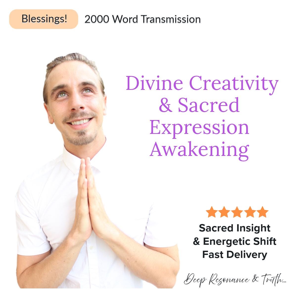 Divine Creativity Activation | Personalised Sacred Expression Transmission | Intuitive Energy Awakening | 2000+ Words