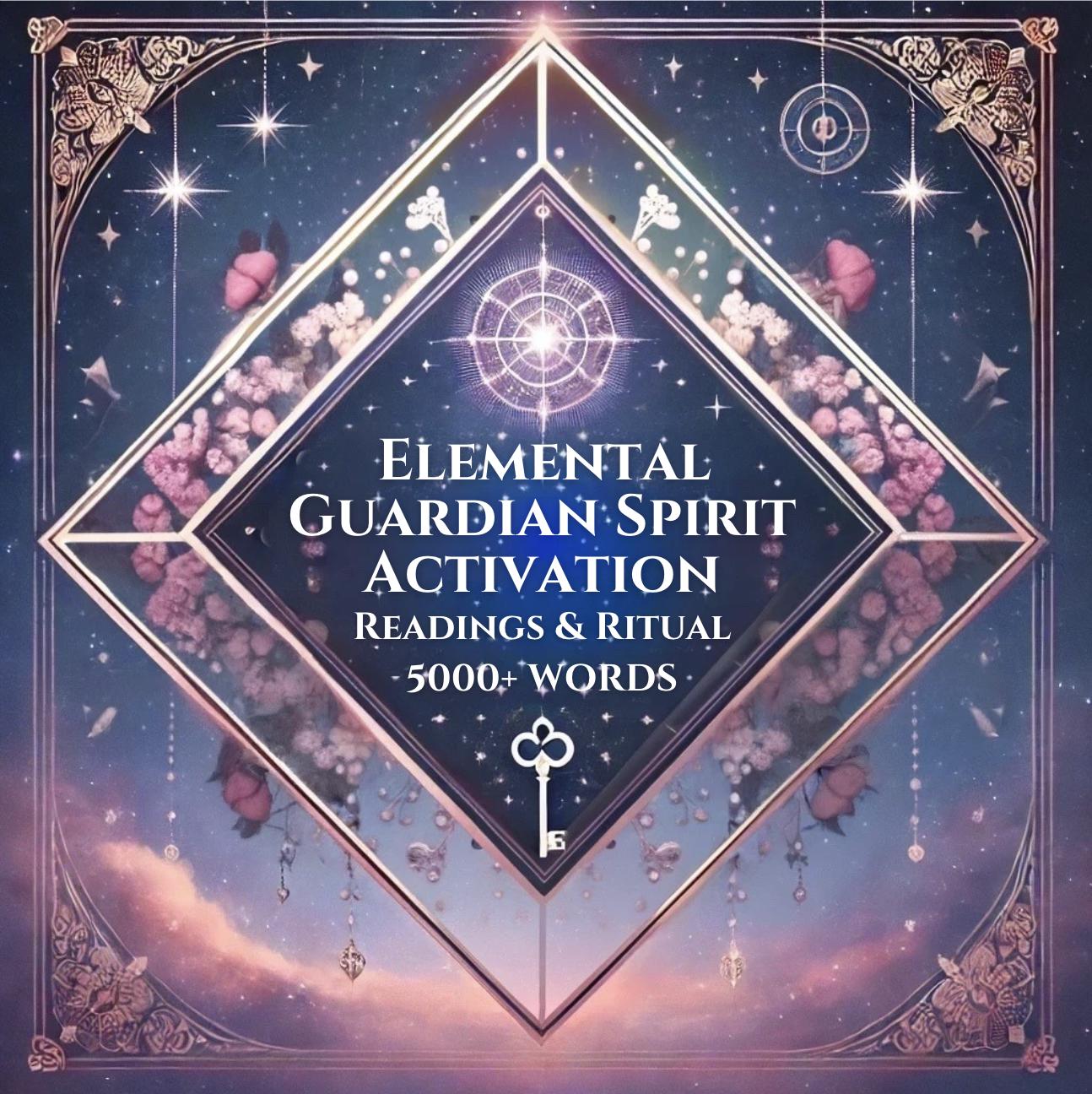 Elemental Guardian Spirit Activation - Channelled Message, Ritual & Tarot Reading for Personal Transformation