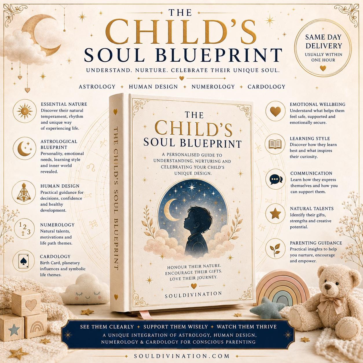 Child Astrology Reading | Human Design Child Report, Parenting Guide, Numerology & Soul Blueprint PDF