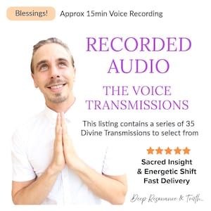 Übertragung heiliger Stimmen | Personalisierte gechannelte Audioaufnahmen | Gesprochenes Wortlesen | Göttliche Aktivierung und spirituelle Einstimmung