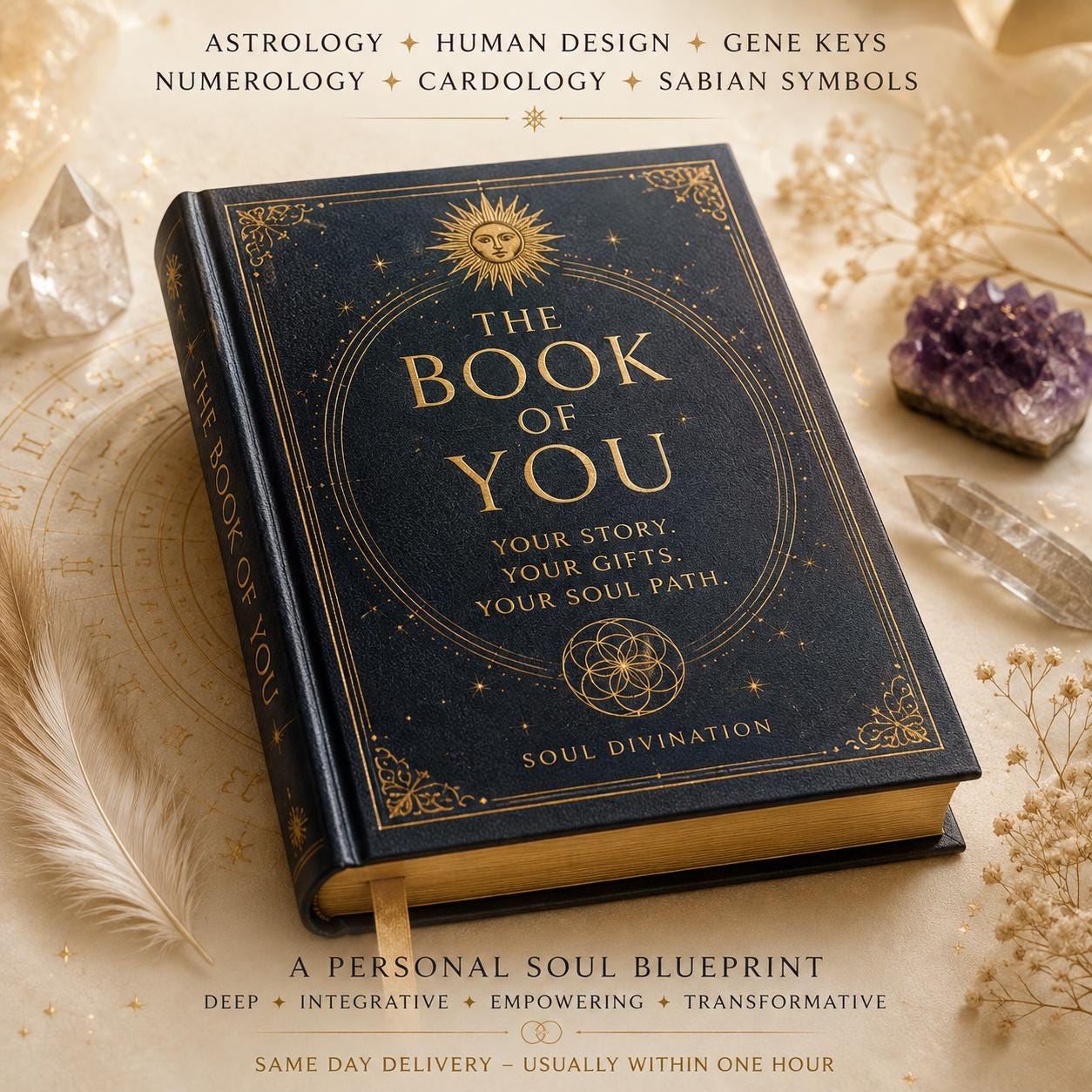 Personalised Soul Blueprint Report: Astrology, Human Design, Gene Keys, Numerology & Cardology