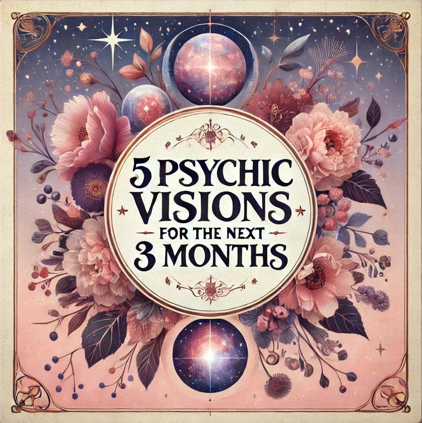 5 Psychic Visions For The Next 3 Months - In-Depth Reading for Your Near Future - Accurate Energy Reader, SameDay Psychic Reading, 500+Words