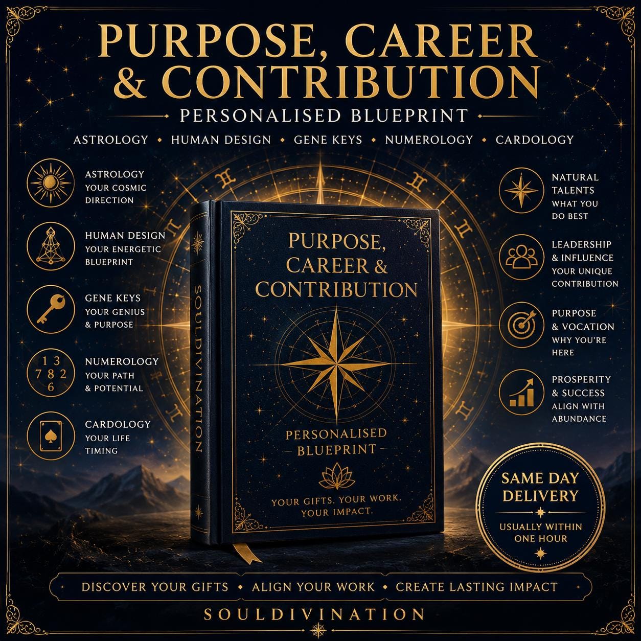 Career Astrology Reading | Human Design Career Report, Life Purpose, Gene Keys & Numerology PDF