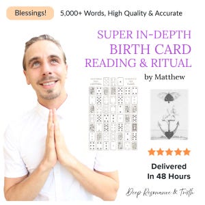 Leitura e Ritual da Carta de Nascimento – Super Aprofundado Mais de 5.000 Palavras, Proferido em 48 Horas – Desperte Seu Verdadeiro Poder e Alinhe-se com Seu Destino