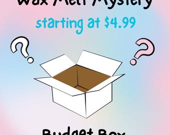 Wax Melt Mystery Budget Box + FREE Sample and FREE Gift! Gifts Under 5, Strong Fragrances, Wax Melt Bundle, Wax Melt Deal, Wax Melt Variety.