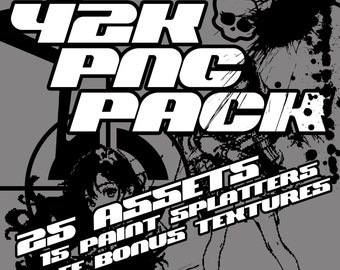 Y2K ASSET PACK - Easy to use PNG assets for Streetwear Brands & Instagram Promotions - y2k grunge metro grunge aesthetic vectors graphics