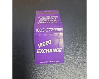 Video Exchange Matchbook With Matches North Myrtle Beach, South Carolina