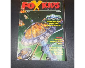 Revista Fox Kids Primavera 1999 Power Rangers Lost Galaxy, Equipo de Gag