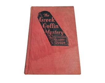 The Greek Coffin Mystery, Ellery Queen, 1939, 1st ed/3rd printing, Vintage Rare