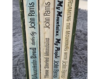 4 Volume Boxed Set JOHN PARRIS, Asheville, NC 1972 Used Genealogy History Books