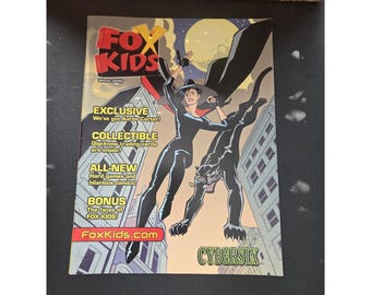 Fox Kids Magazine Winter 2000 Cybersix Cover Aaron Carter + Trading Cards Promo